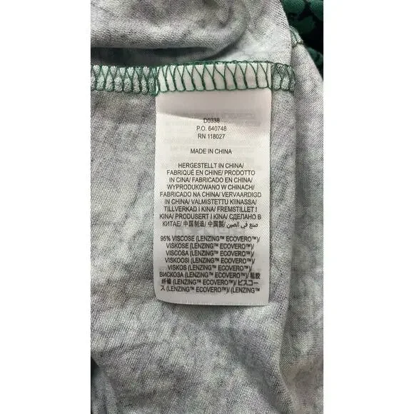 NWT Boden Jersey Midi Dress Floral Modest Cottagecore Blue Green Women's US 12L - Picture 11 of 15